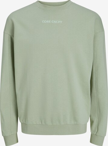 Sweat-shirt 'Stagger' JACK & JONES en vert : devant