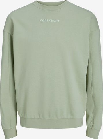 JACK & JONES - Sweatshirt 'Stagger' em verde: frente