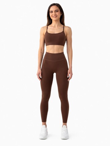 2SKIN - Slimfit Pantalón deportivo en marrón