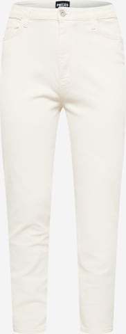 PIECES Curve Jeans 'KESIA' in Beige: front