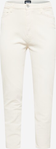 Jeans 'KESIA' di PIECES Curve in beige: frontale