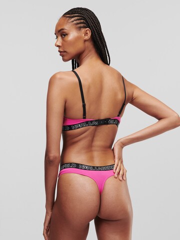 Triangle Soutien-gorge 'Ikonik 2.0' Karl Lagerfeld en rose