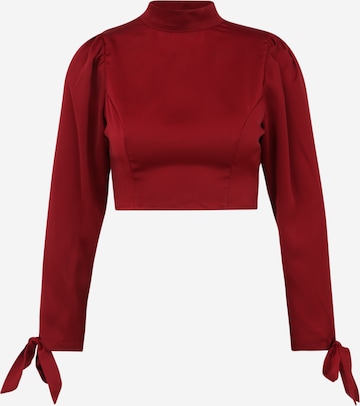 Missguided Petite Bluse in Rot: front