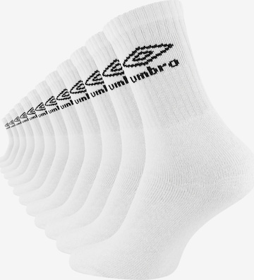 Calzino sportivo di UMBRO in bianco: frontale
