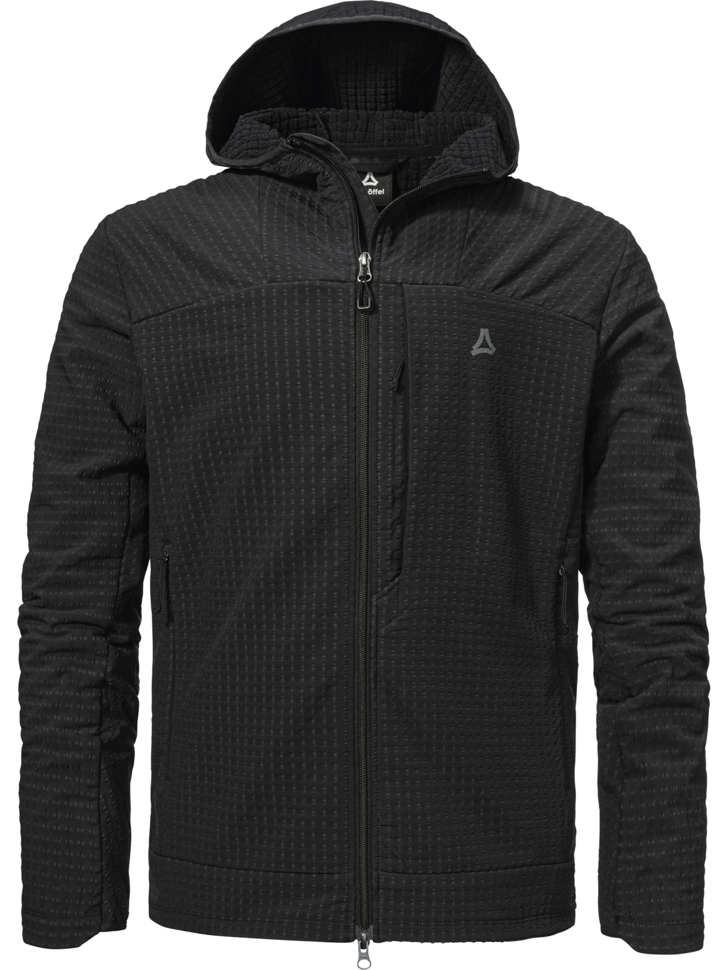 Schöffel Funktionele fleece-jas 'Enixa' in Zwart: voorkant