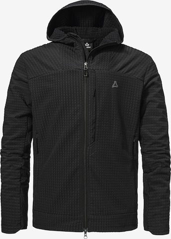 Schöffel Funktionsfleecejacke 'Enixa' in Schwarz: Vorderseite