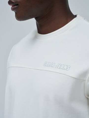 T-Shirt Salsa Jeans en blanc