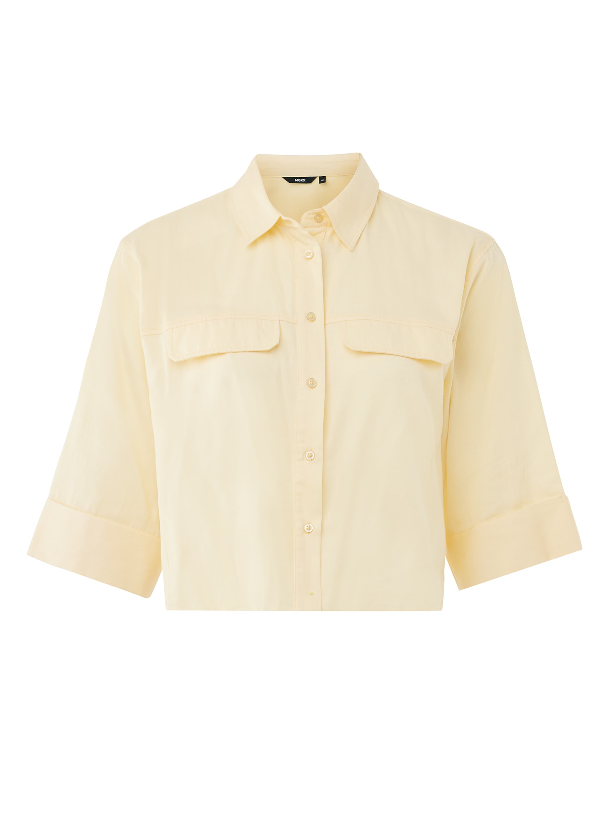 MEXX Blus 'Boxy Popeline' i gul: framsida