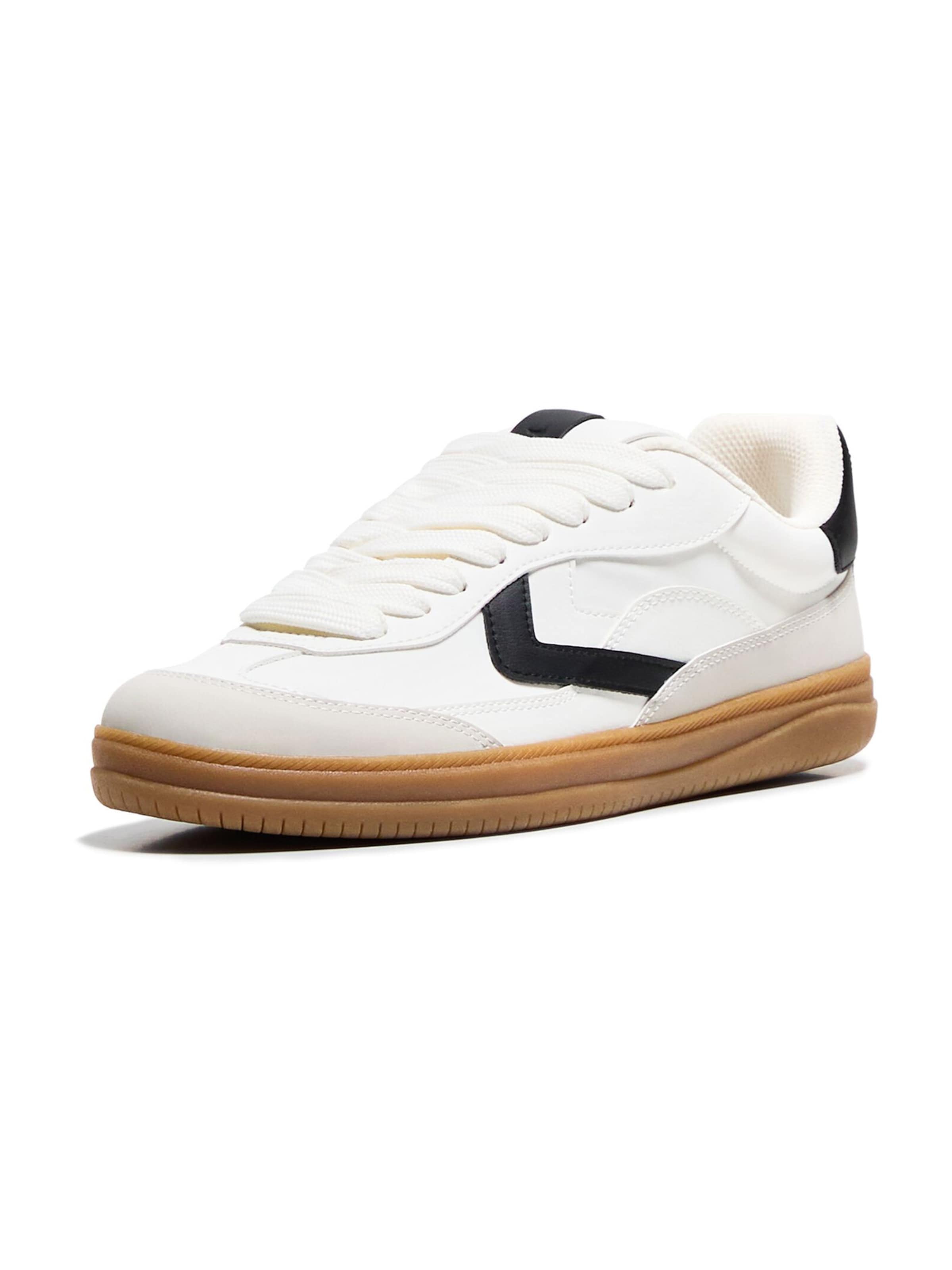 Bershka Platform trainers in White: front