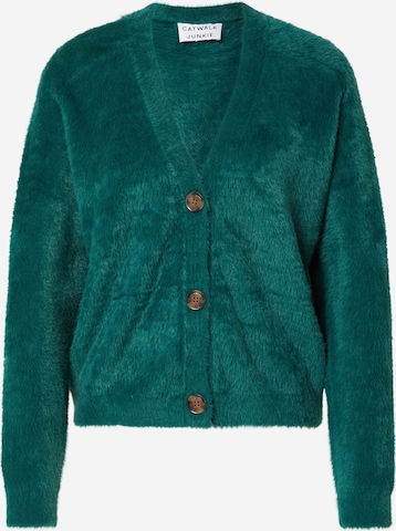 CATWALK JUNKIE Cardigan 'HARLEY' i grøn: forside