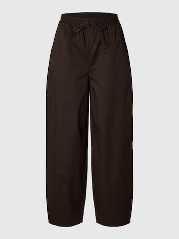SELECTED - Barrel Pantalón en marrón: frente