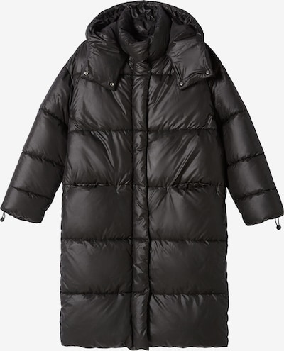 Bershka Winter Coat in Black, Item view