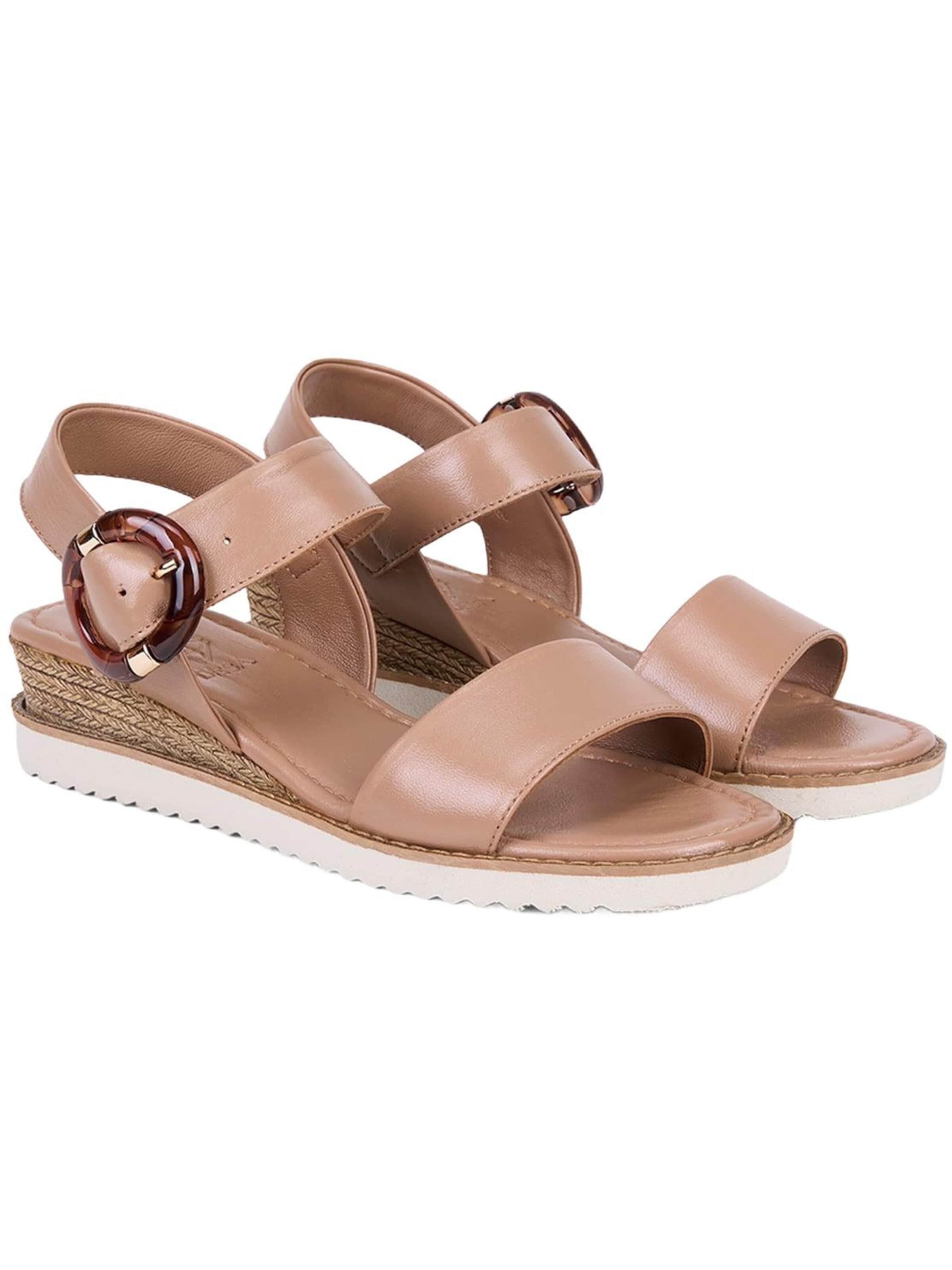 Desa Sandaal 'Keilsandalen' in Beige