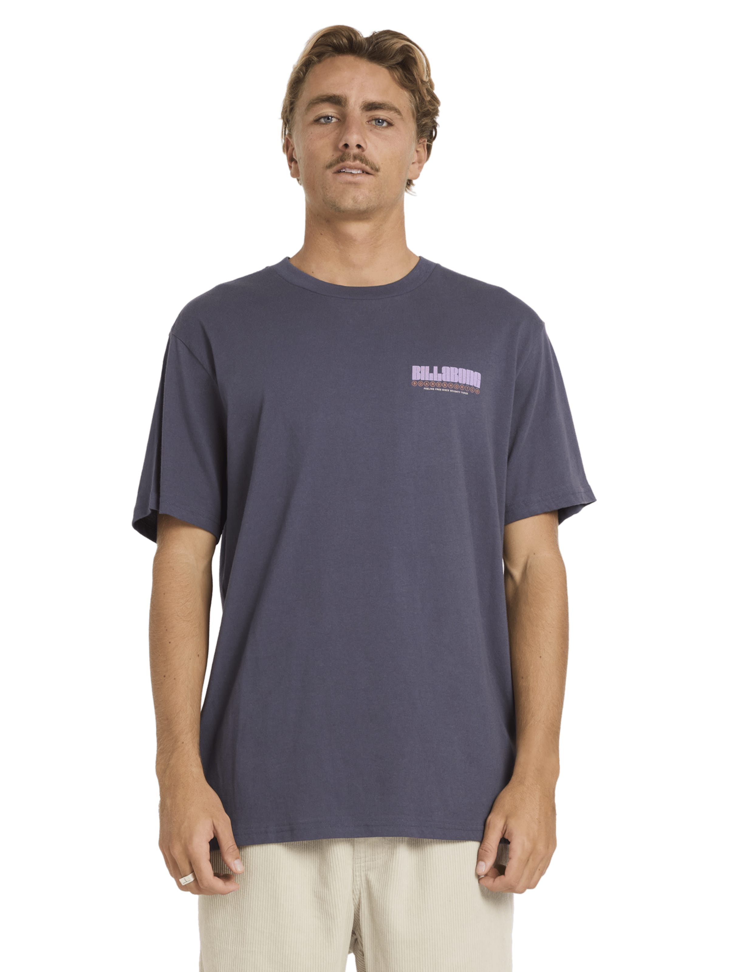 BILLABONG Póló 'Broadsheet Premium' - szürke