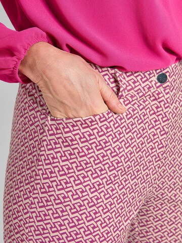 Coupe slim Pantalon 'Louisa' Goldner en rose