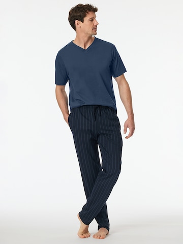 SCHIESSER Pyjamahose 'Mix + Relax' in Blau