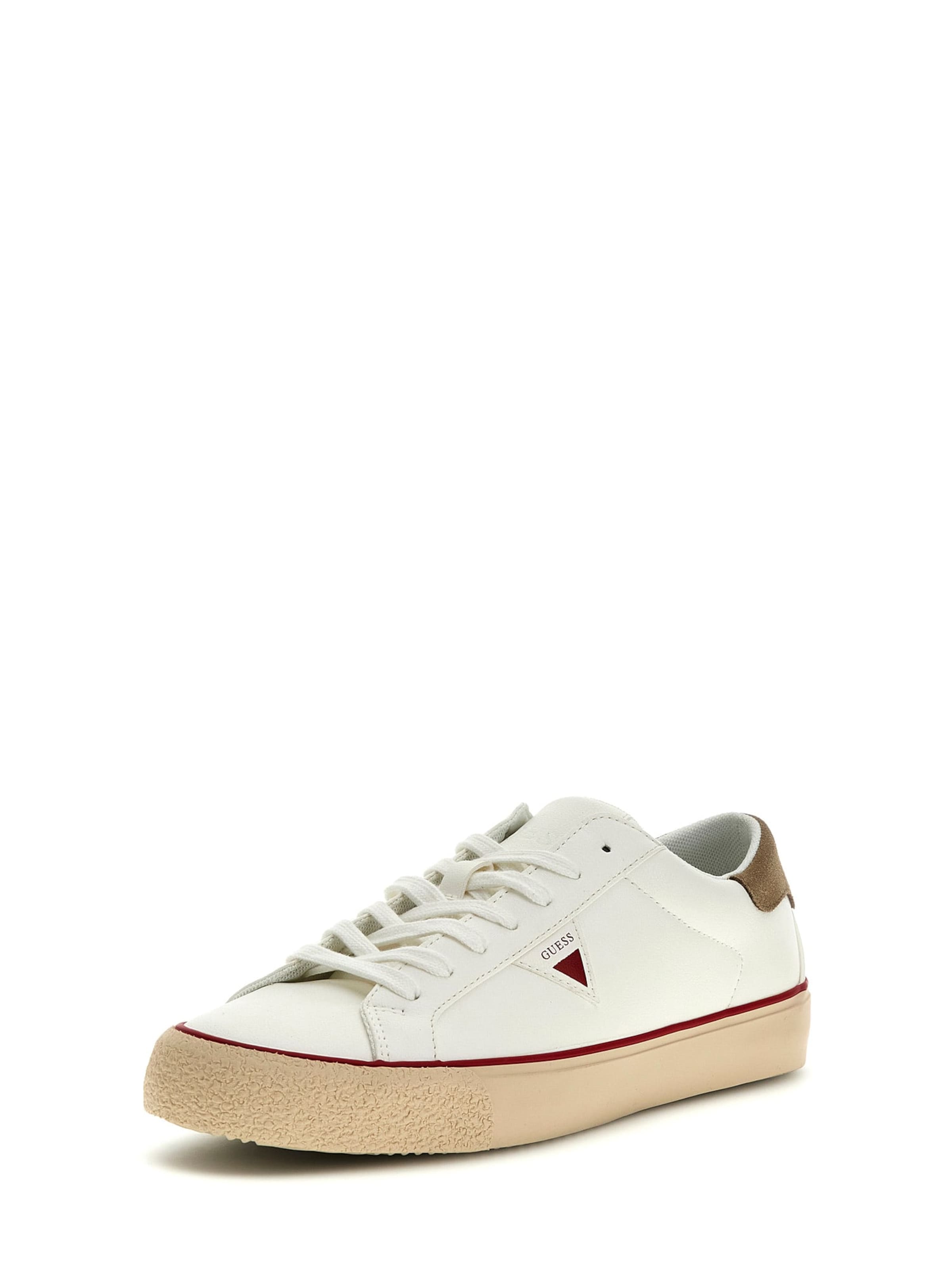 Baskets basses 'DAVOR' GUESS en blanc : devant