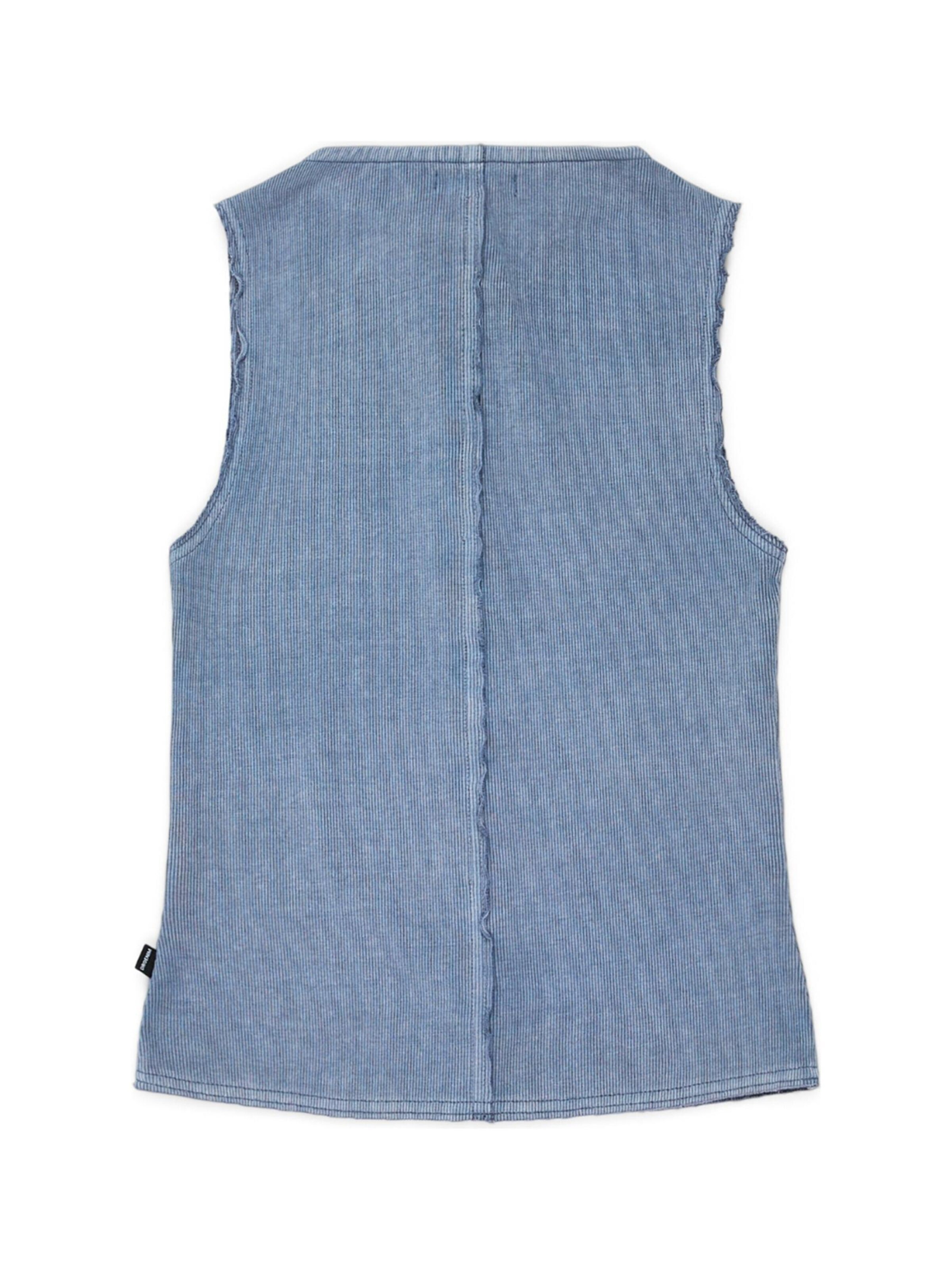 Dr. Denim Bodywarmer 'Lilja' in Blauw