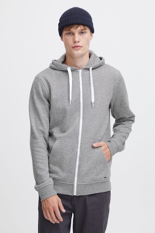 !Solid Zip-Up Hoodie 'Olli' in Grey: front