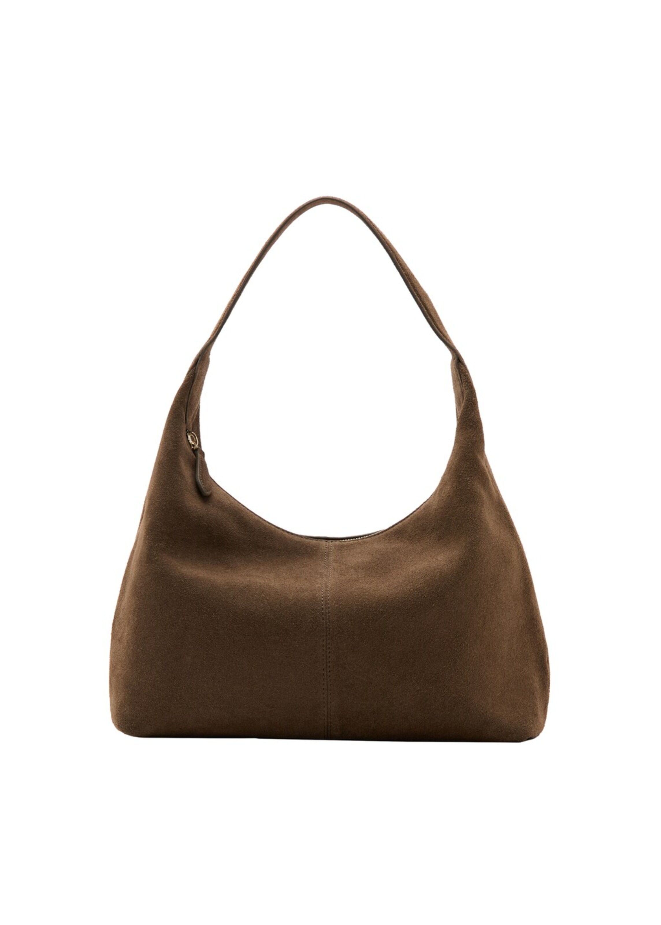 MANGO Shoulder Bag 'Curro' in Brown: front