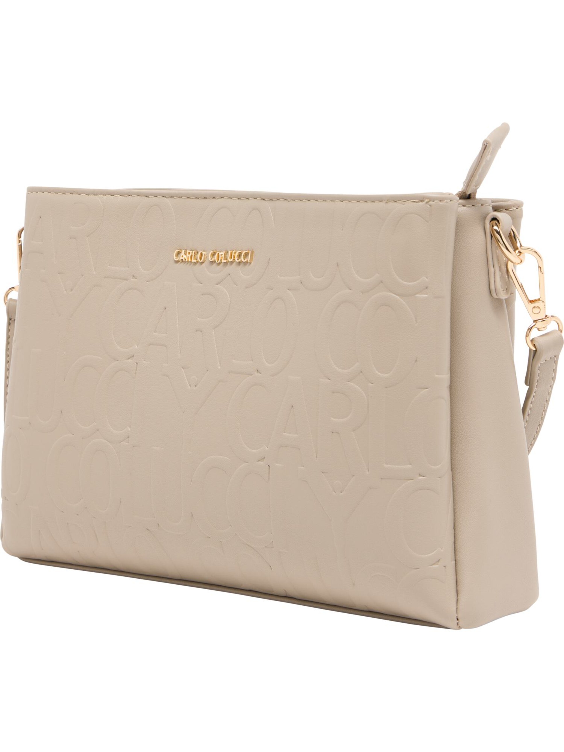 Carlo Colucci Umhängetasche 'Fasanelli' in Beige