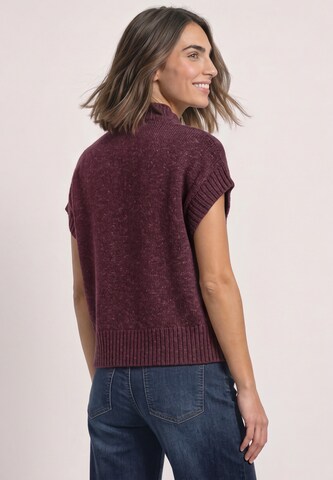 STREET ONE Knit Cardigan in Red
