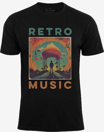 Cotton Prime - Camisa 'Retro Music' em preto: frente