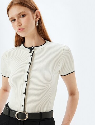 Koton Gebreid vest in Beige