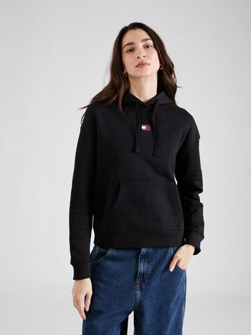 Tommy Jeans Sweatshirt in Black: front