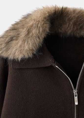 MANGO Between-season jacket 'AVIADOR' in Brown: front