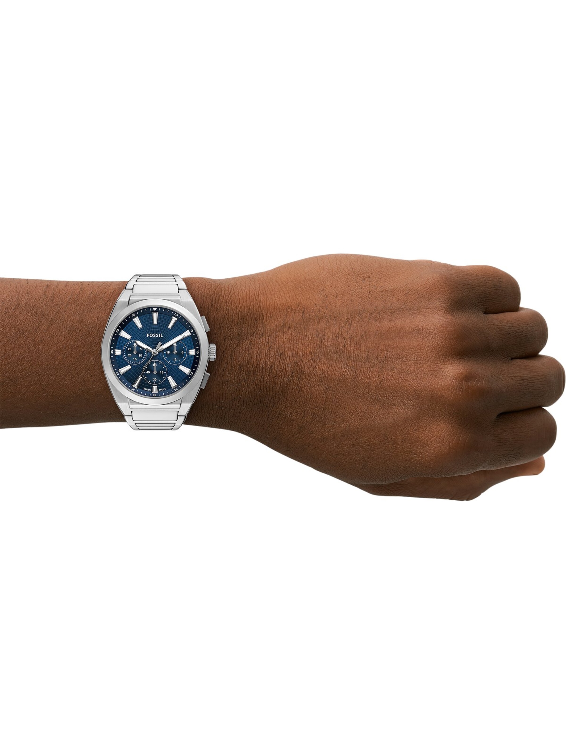 FOSSIL Uhr in Silber: Vorderseite