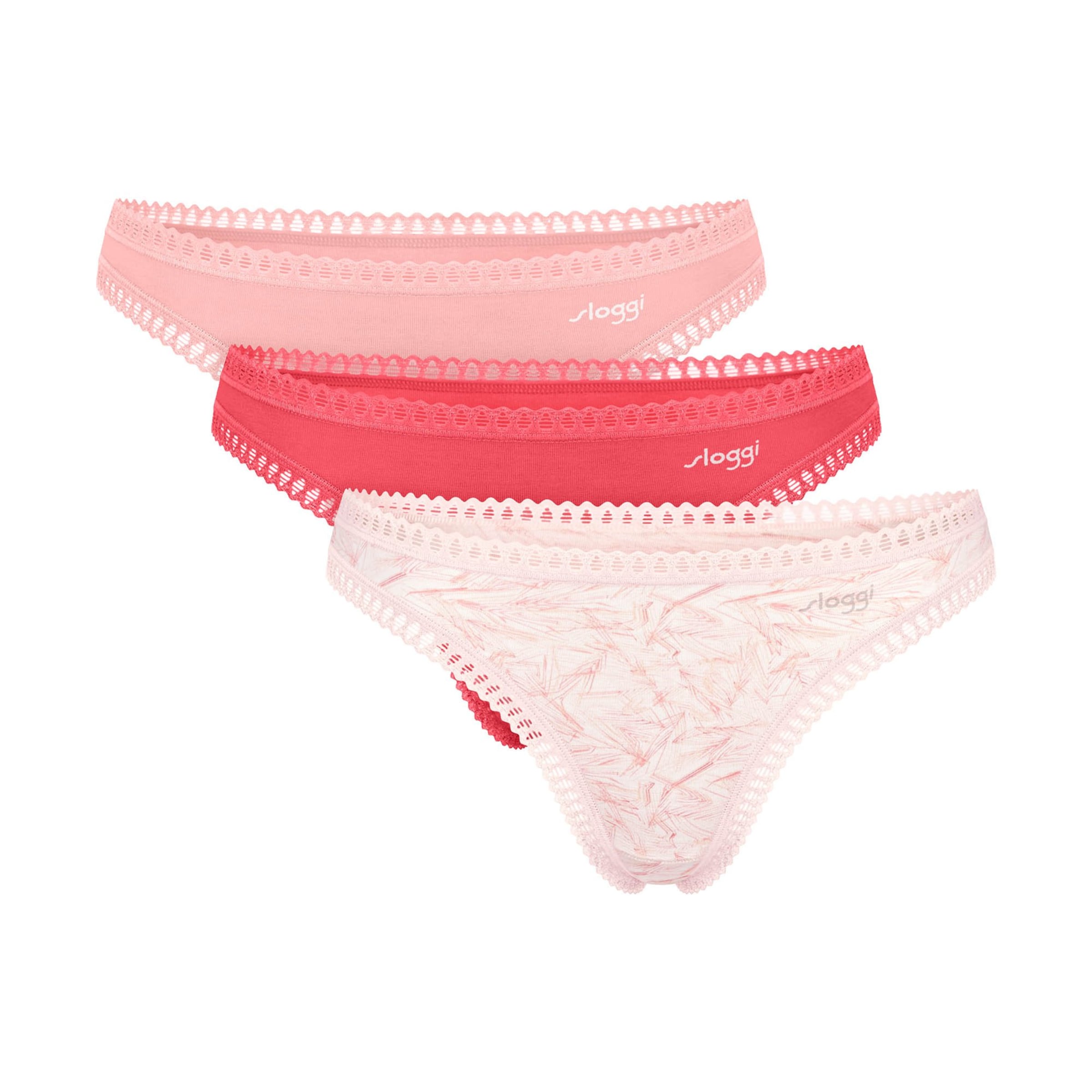 String 'Go Crush' di SLOGGI in rosa: frontale