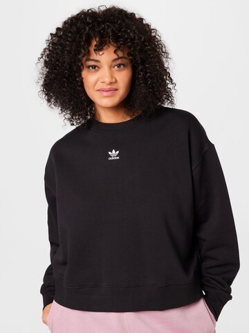 ADIDAS ORIGINALS Sweatshirt 'Adicolor Essentials Crew ' in Black: front