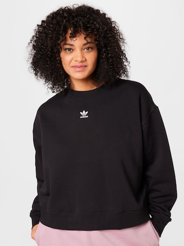 ADIDAS ORIGINALS Sweatshirt 'Adicolor Essentials Crew ' in Schwarz: predná strana