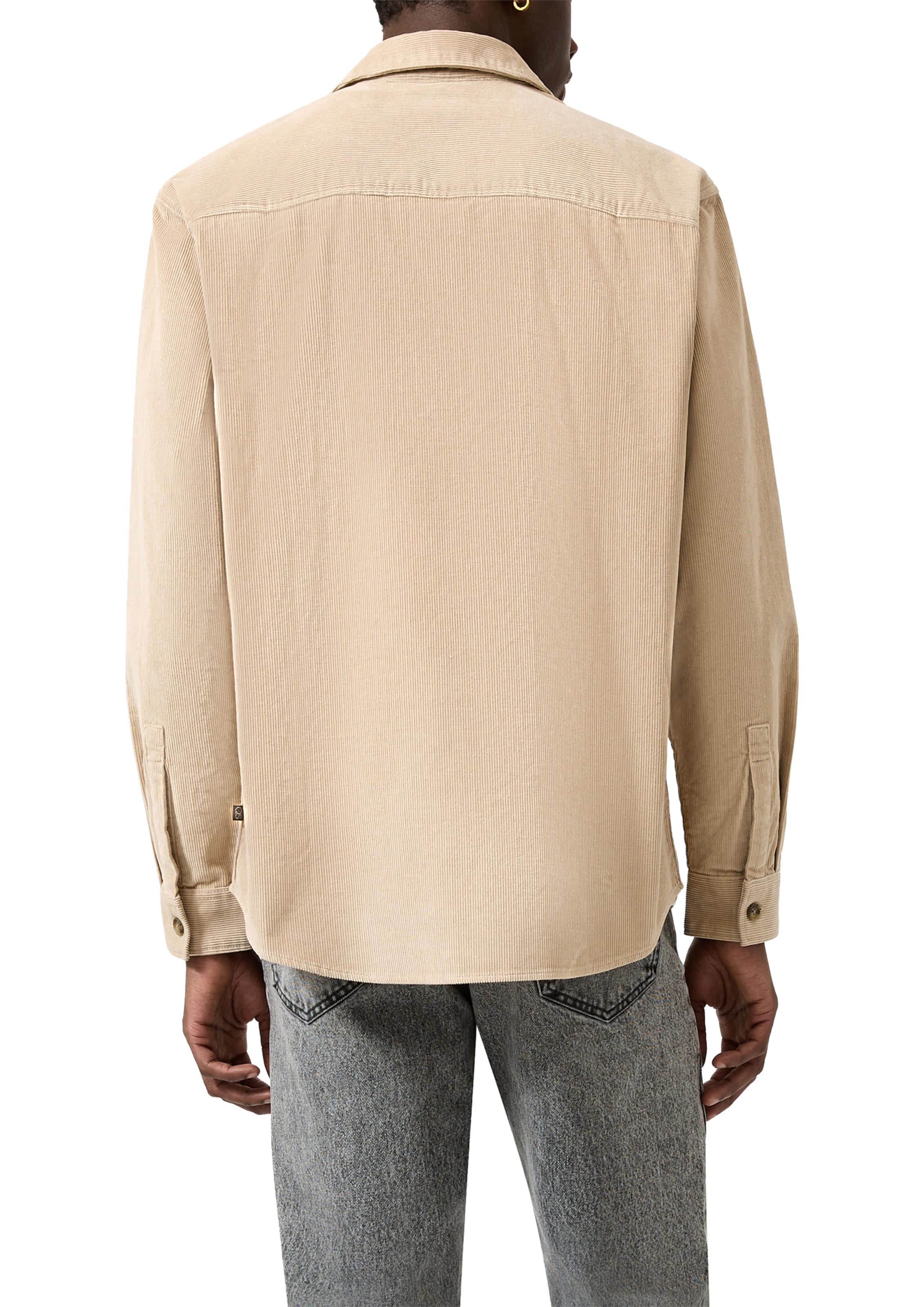 QS Comfort fit Overhemd in Beige: terug