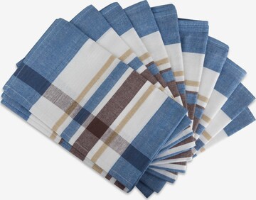 normani Dishcloth 'Toffee Stripe' in Blue: front