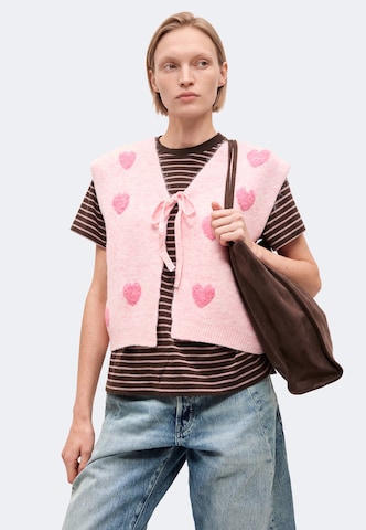 Hailys Pletená vesta 'Ve44da' – pink