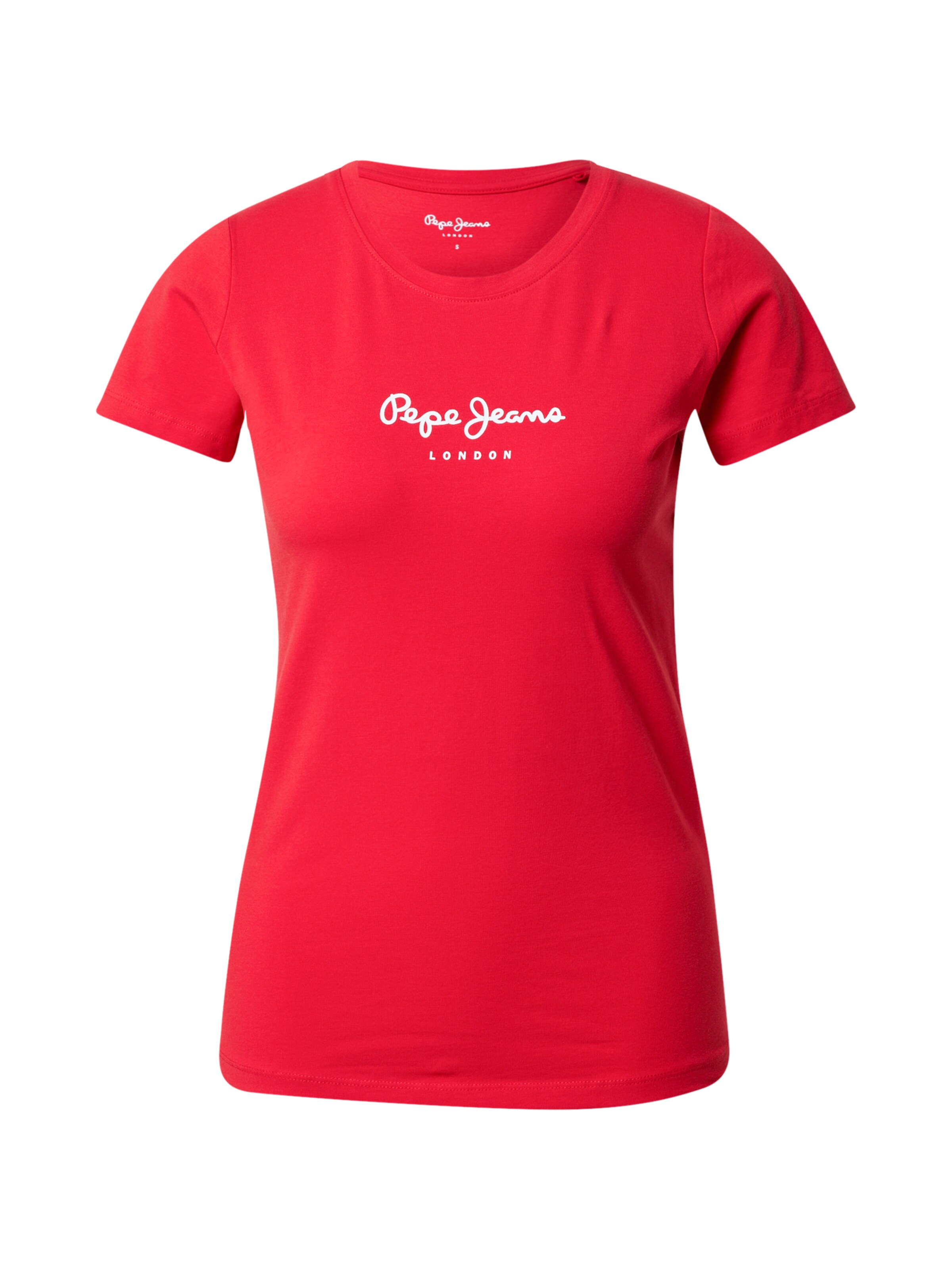 T-shirt 'New Virginia' Pepe Jeans en rouge : devant
