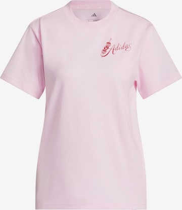 T-shirt ADIDAS SPORTSWEAR en rose : devant
