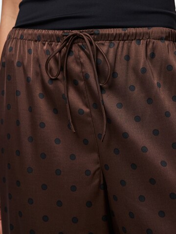 PIECES Wide Leg Bukser 'PCJYTTA ' i brun