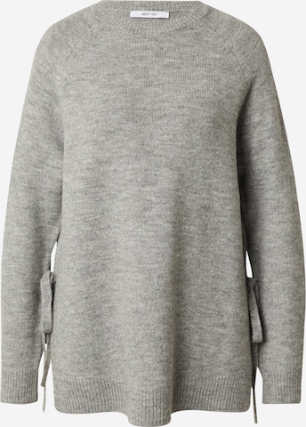 ABOUT YOU Sweater 'Jaden' in Grey: front