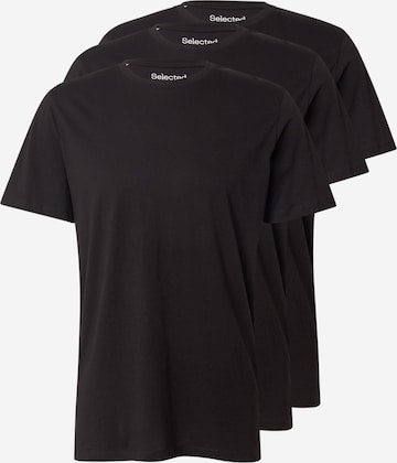 SELECTED - Camisa 'SLHDAN' em preto: frente