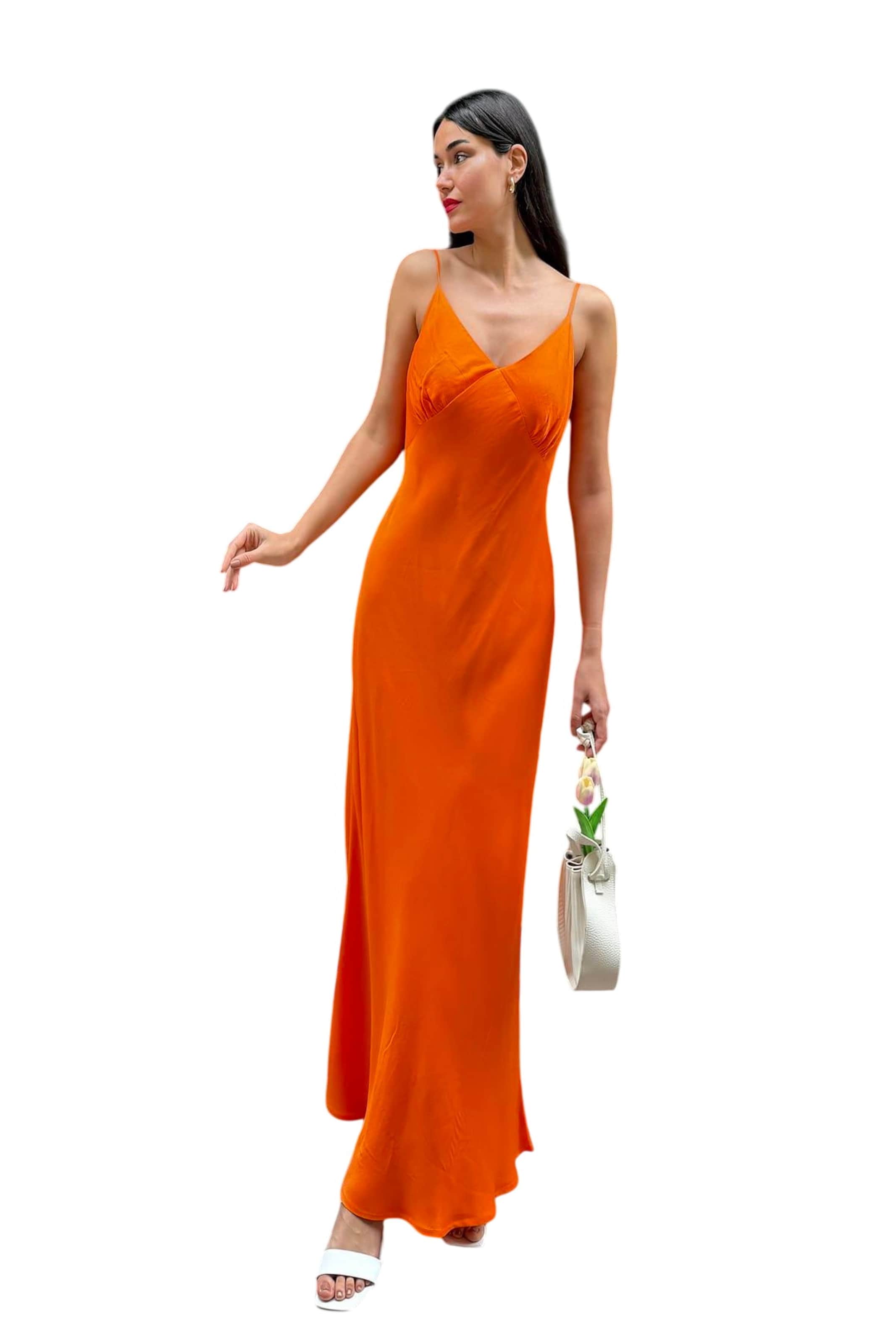 For You Moda Dress in Orange
