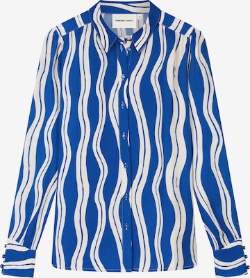 Fabienne Chapot Blouse in Blauw: voorkant