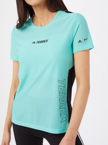 ADIDAS TERREX - Camisa funcionais 'Parley Agravic TR Pro' em verde