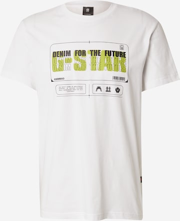 G-STAR Majica 'Flyer' | bela barva: sprednja stran