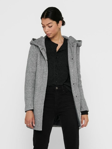 Only Petite Between-Seasons Coat 'Sedona' in Grey: front