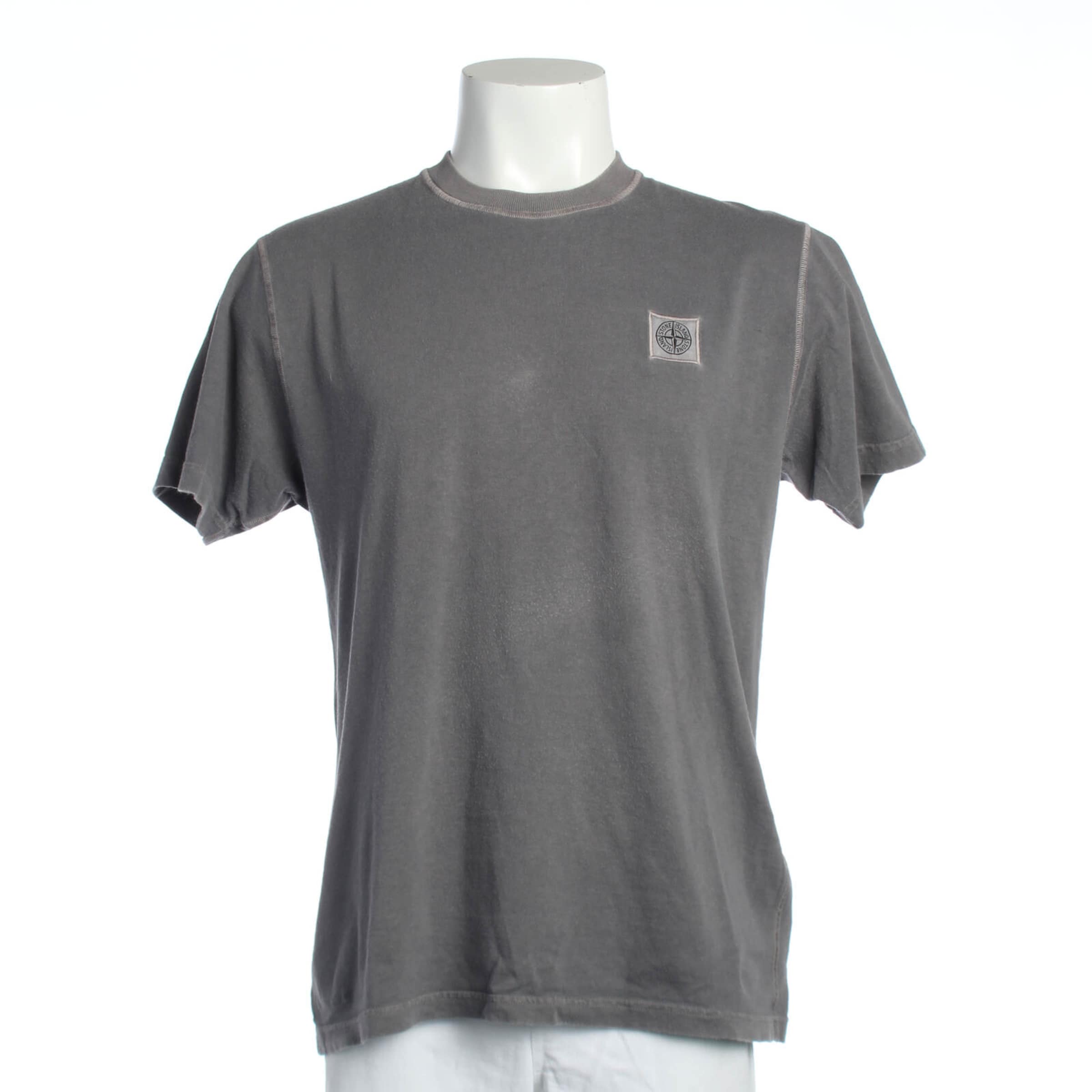Stone Island T-Shirt M in Grau: Vorderseite