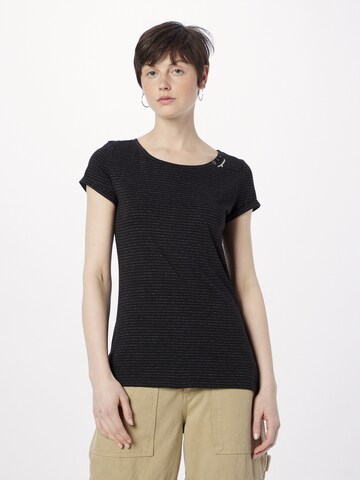 Ragwear - Camiseta 'FLORAH' en negro: frente