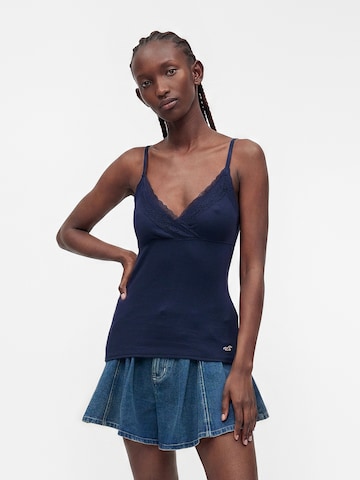 HOLLISTER Top – modrá: přední strana
